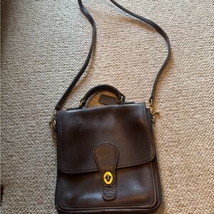 Coach Brown Leather Crossbody Bag